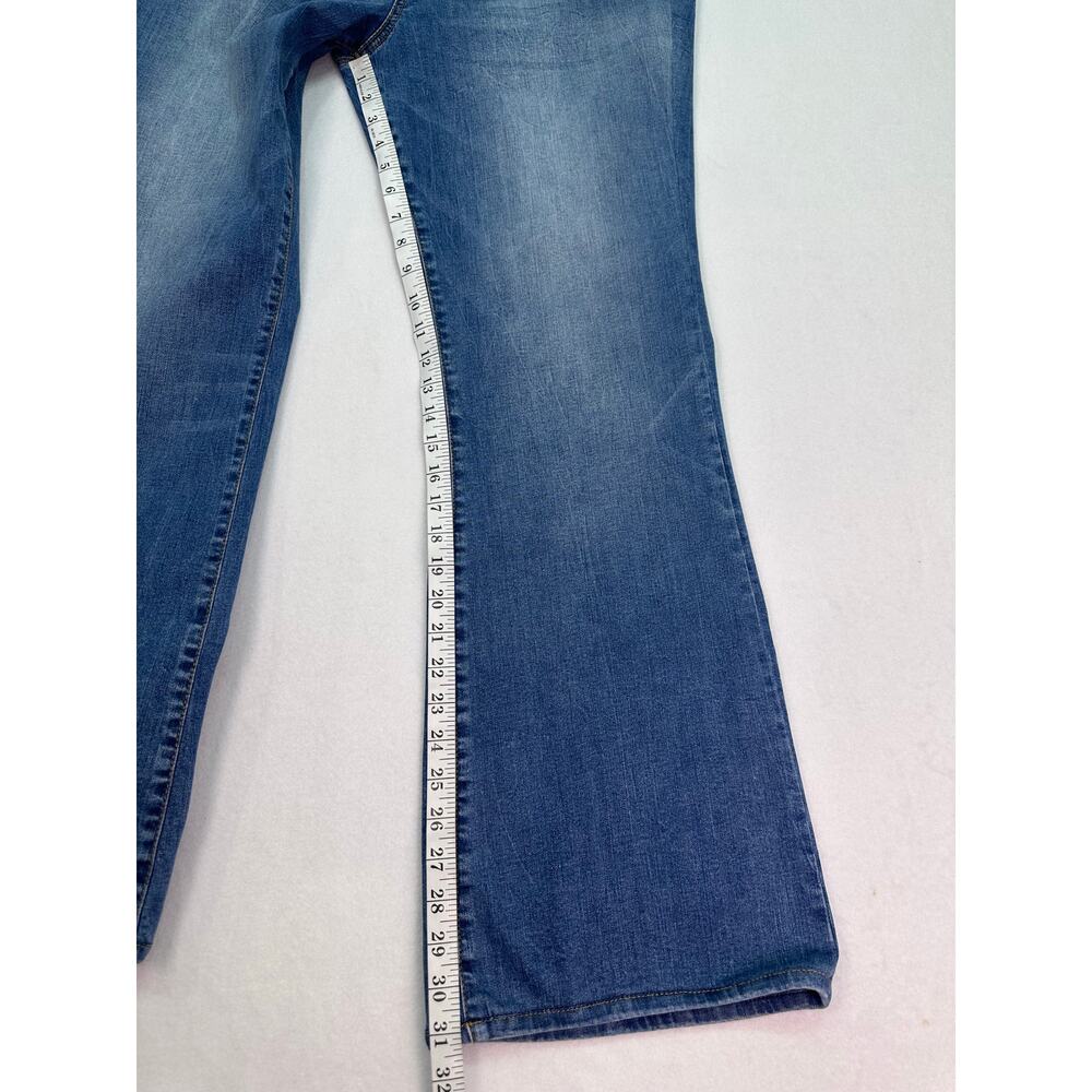 Kut from the Kloth Ana High Rise Fab Ab Flare Jeans Medium Wash Size 18 - Picture 10 of 15